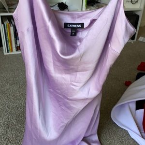 Midi silk drop neck. Very cute. XS slit on side